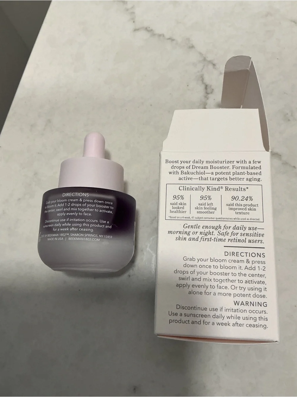Beekman 1802 Dream Booster Bakuchiol Serum - White & Yellow